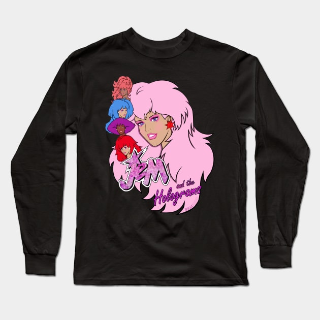 Jem and the Holograms by BraePrint Long Sleeve T-Shirt by Braeprint